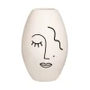 Sale Sass and Belle Abstract Face White Large Vase