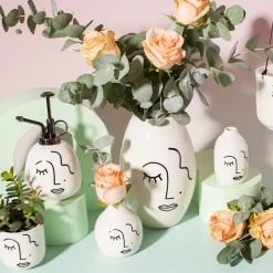 Sale Sass and Belle Abstract Face White Large Vase