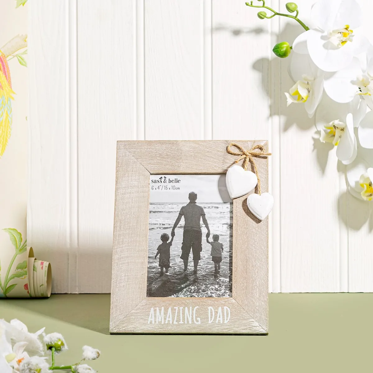 Sass and Belle Amazing Dad Heart Frame