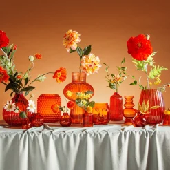 Outlet Sass and Belle Amber Glass Bud Vases - Set of 3