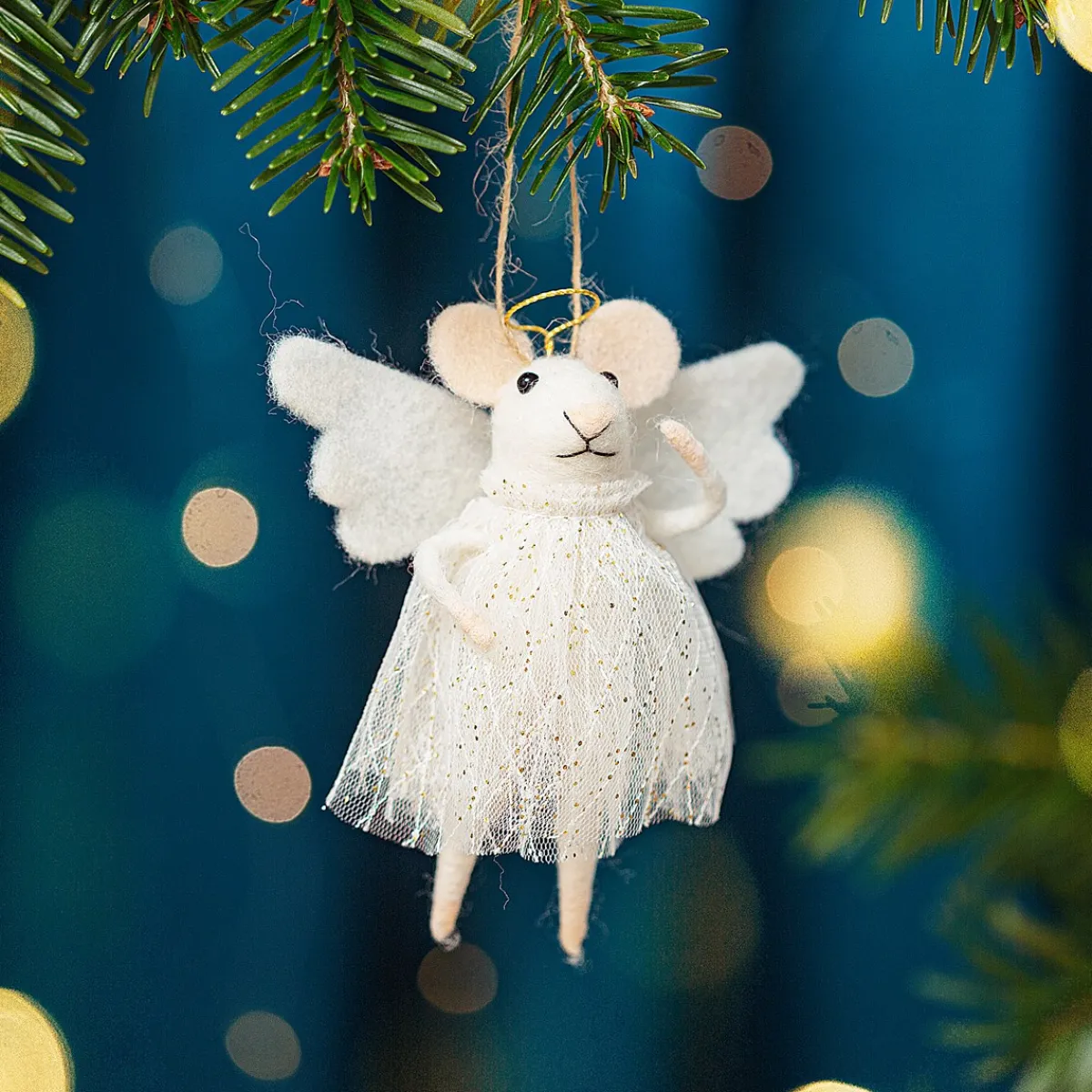 Hot Sass and Belle Angel Mouse Hanging Decoration