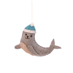 New Sass and Belle Arctic Animals Flat Felt Hanging Decorations - Set of 3