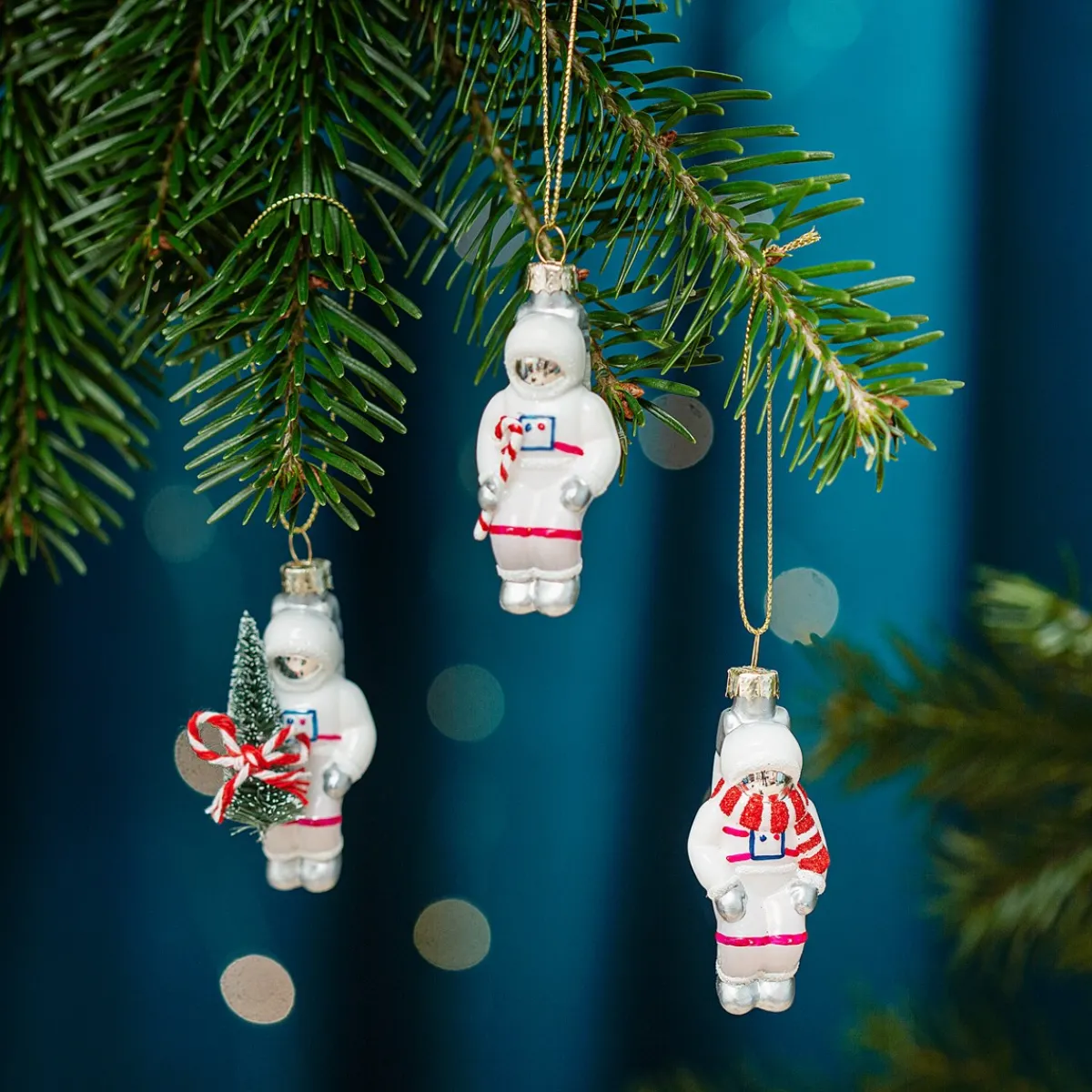 New Sass and Belle Astronaut Baubles - Set of 3