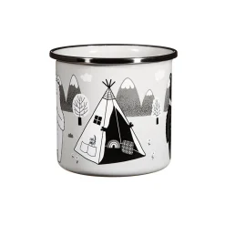 Hot Sass and Belle Bear Adventure Enamel Mug