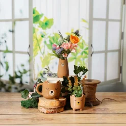 New Sass and Belle Bear Vase