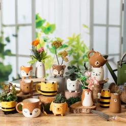 New Sass and Belle Bear Vase