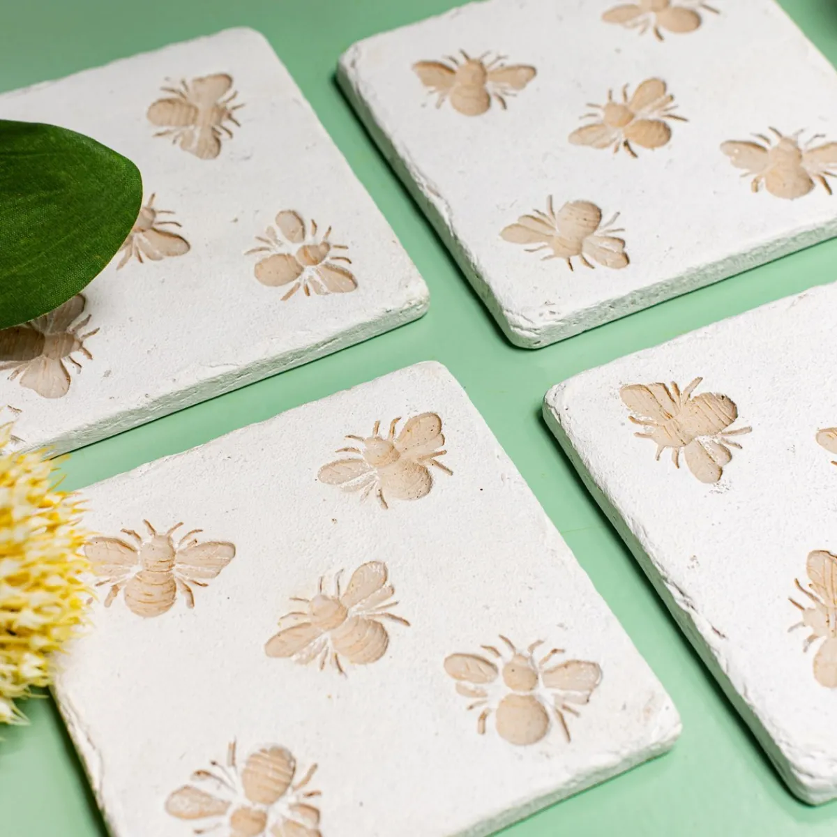Discount Sass and Belle Bee Imprint Coasters - Set of 4