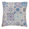 Outlet Sass and Belle Blue Tile Print Cushion Cover