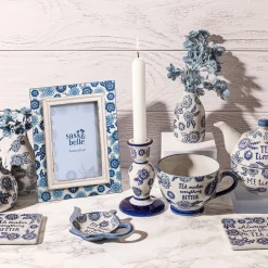 Online Sass and Belle Blue Willow Coasters - Set of 4