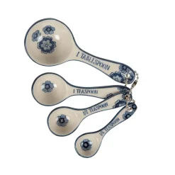 Clearance Sass and Belle Blue Willow Floral Measuring Spoons