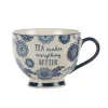 Online Sass and Belle Blue Willow Floral Mug