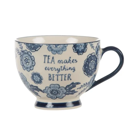 Online Sass and Belle Blue Willow Floral Mug