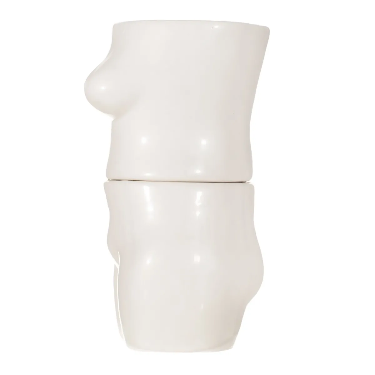 Outlet Sass and Belle Body Stacking Mugs White - Set of 2