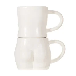 Outlet Sass and Belle Body Stacking Mugs White - Set of 2