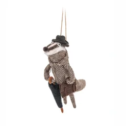 Hot Sass and Belle Bowler Badger Felt Decoration