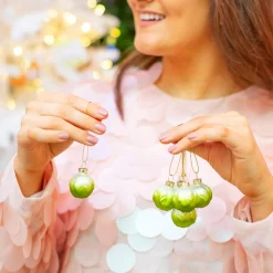 New Sass and Belle Brussels Sprouts Baubles - Set of 6