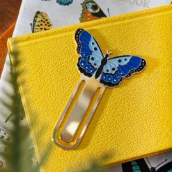 Hot Sass and Belle Butterfly Metal Bookmark
