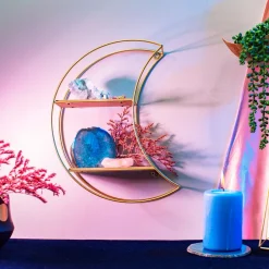 New Sass and Belle Celestial Moon Golden Shelf