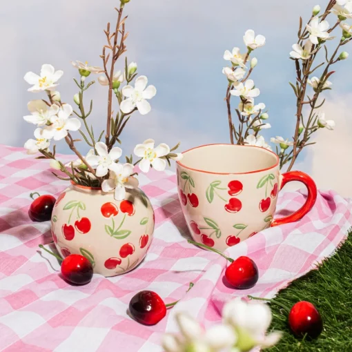 Discount Sass and Belle Cherry Mini Vase