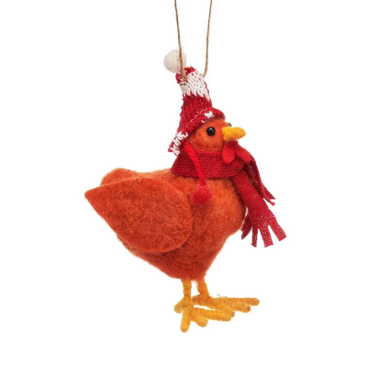 Outlet Sass and Belle Chicken with Woolly Hat Hanging Decoration