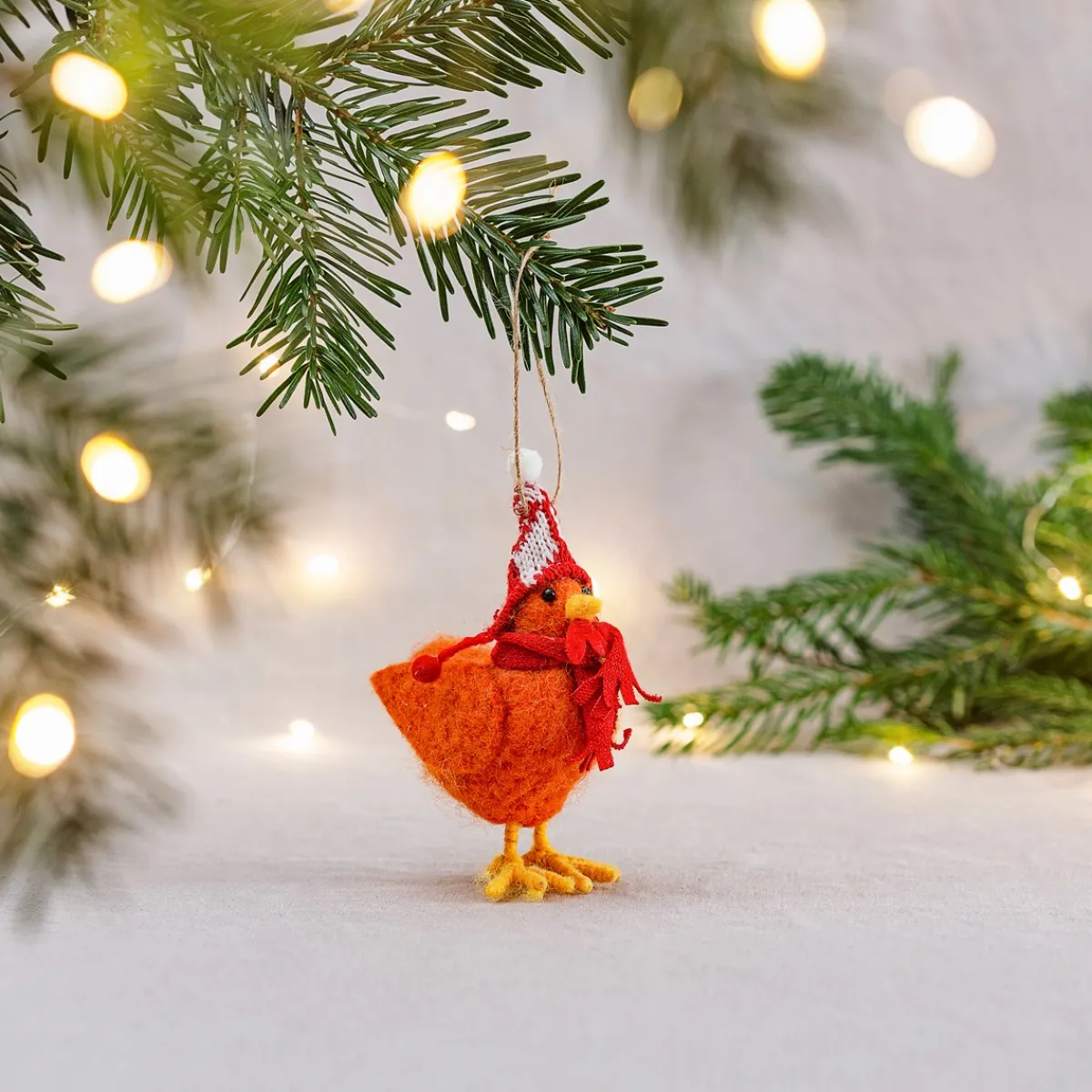 Outlet Sass and Belle Chicken with Woolly Hat Hanging Decoration