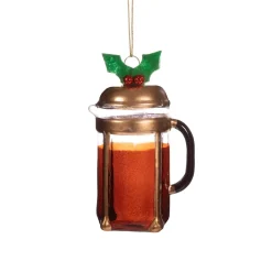 Online Sass and Belle Christmas Cafetiere Shaped Bauble