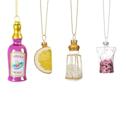 Discount Sass and Belle Christmas Cheer Tequila Shaped Baubles - Set of 4