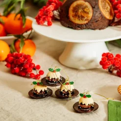 Outlet Sass and Belle Christmas Pudding Bauble - Set of 4