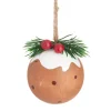 Discount Sass and Belle Christmas Pudding Wooden Bauble