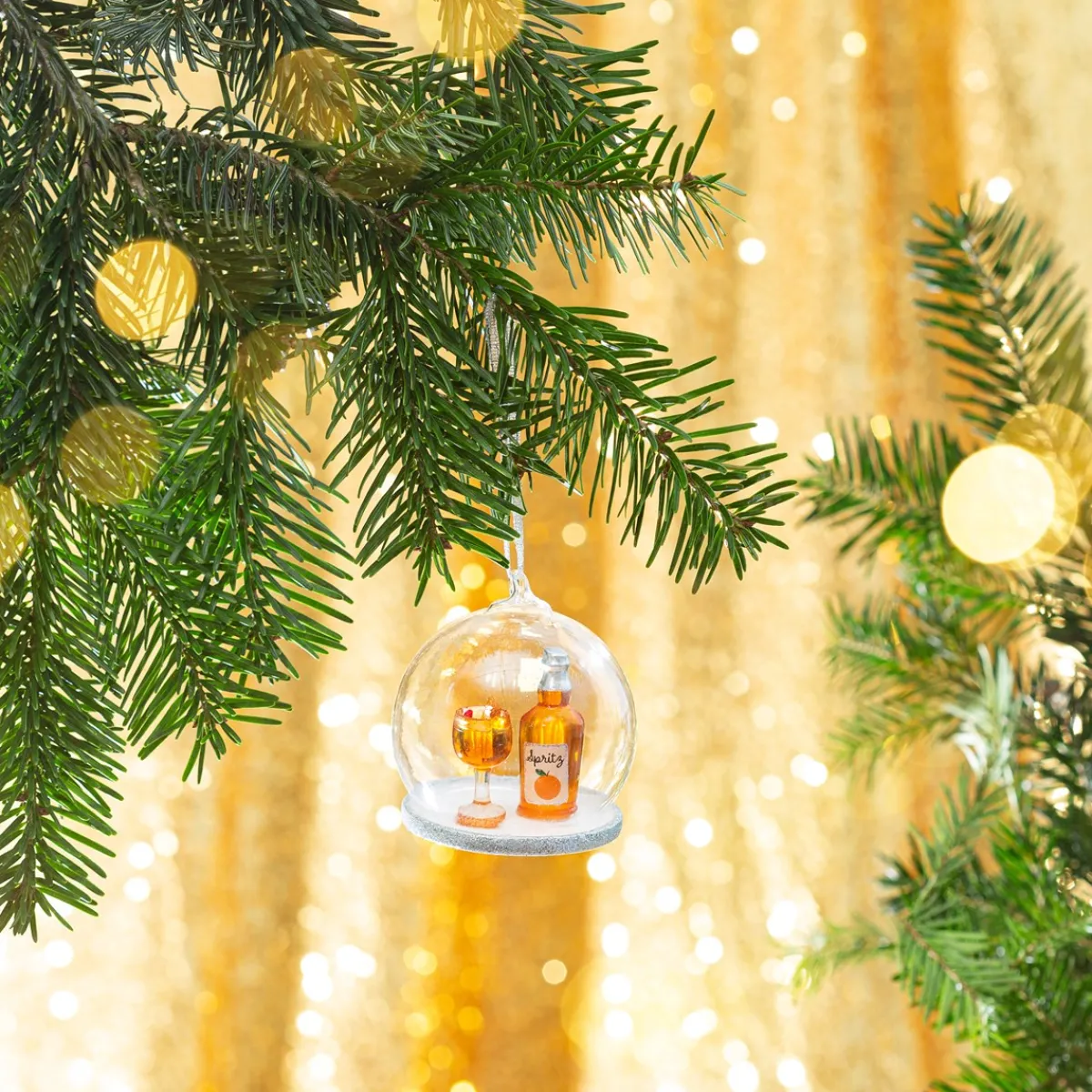 Hot Sass and Belle Christmas Spritz Dome Bauble