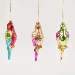 Best Sass and Belle Colourful Parrot Shaped Bauble Assorted