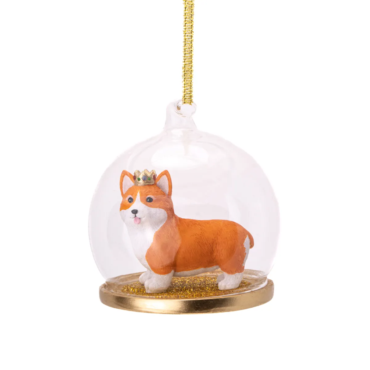 Outlet Sass and Belle Corgi with Crown Dome Bauble