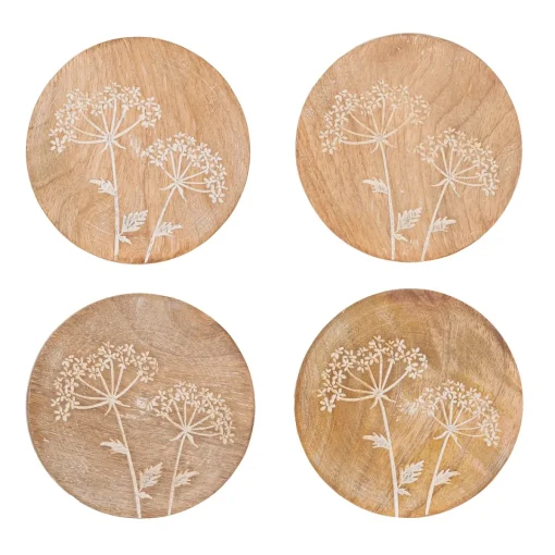 Online Sass and Belle Cow Parsley Coasters - Set of 4