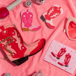 Best Sass and Belle Cowboy Boot Pink & Red Trinket Dish