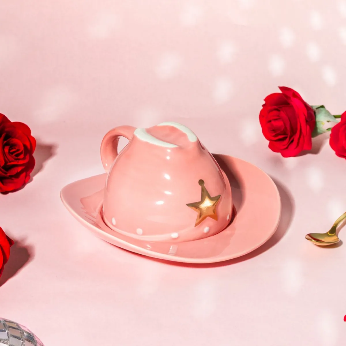 Discount Sass and Belle Cowboy Hat Teacup and Saucer