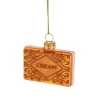 Sass and Belle Cream Biscuit Shaped Bauble