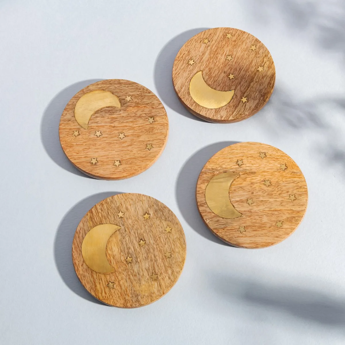 Sass and Belle Crescent Moon Coasters - Set of 4