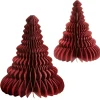 Discount Sass and Belle Crimson Honeycomb Tree Standing Decoration - Set of 2