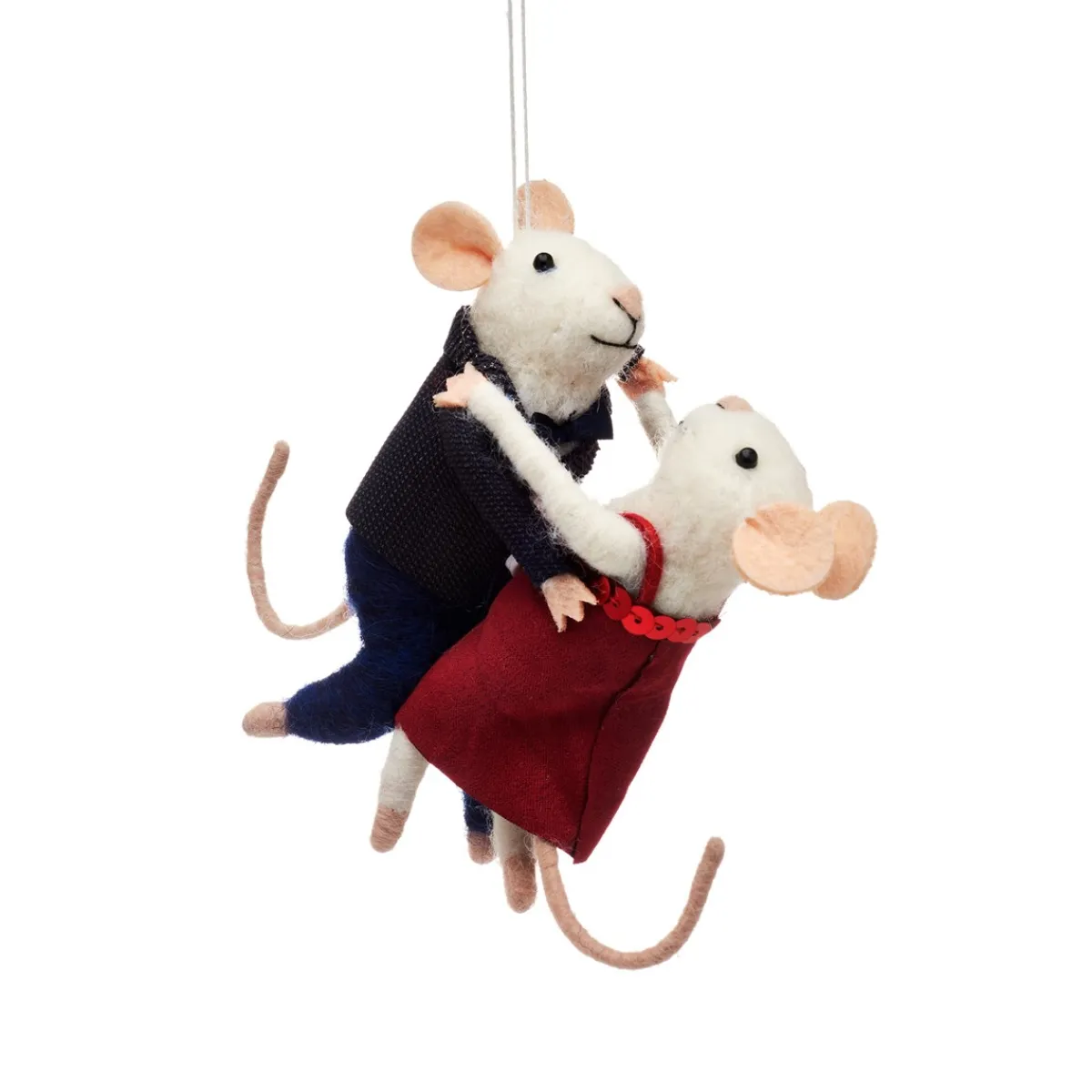 Sass and Belle Dancing Mice Hanging Decoration