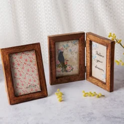 Online Sass and Belle Dark Brown Wood Photo Frame