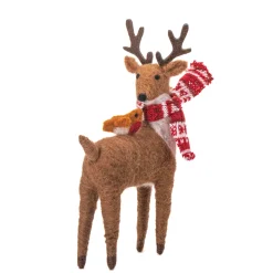 Outlet Sass and Belle Deer with Robin Felt Decoration