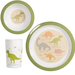 Hot Sass and Belle Desert Dino Kids Tableware Set