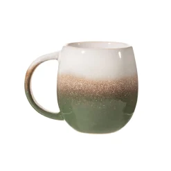 Hot Sass and Belle Dip Glazed Ombre Green Mug