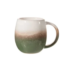 Hot Sass and Belle Dip Glazed Ombre Green Mug