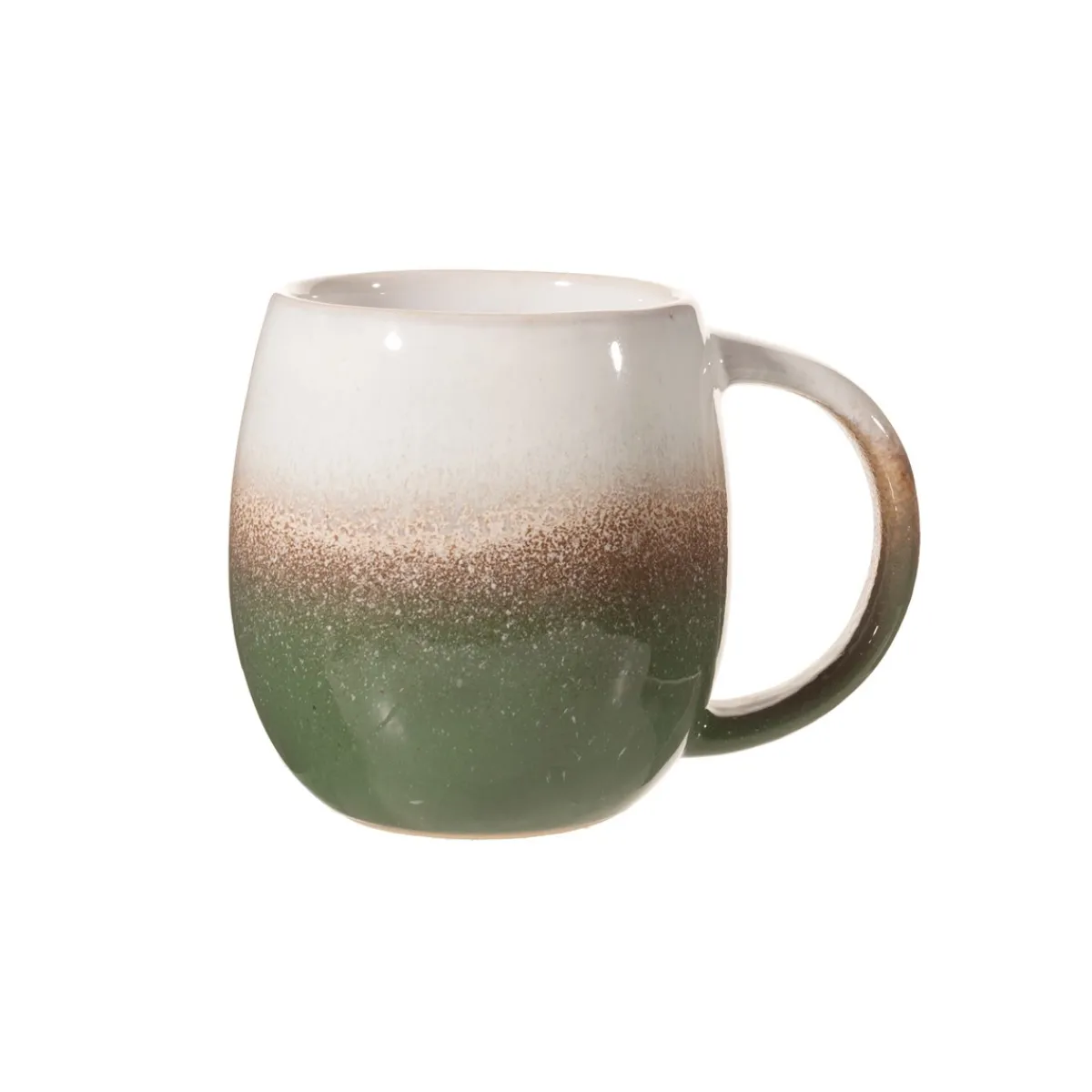 Hot Sass and Belle Dip Glazed Ombre Green Mug