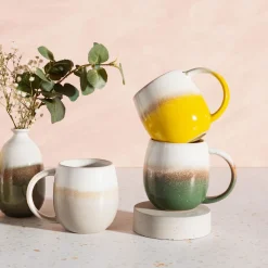 Hot Sass and Belle Dip Glazed Ombre Green Mug