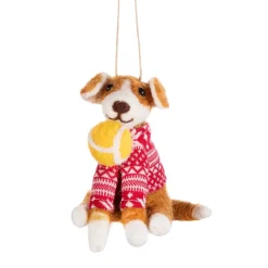 Outlet Sass and Belle Dog with Ball Felt Decoration