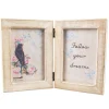 Sale Sass and Belle Double White Wood Photo Frame