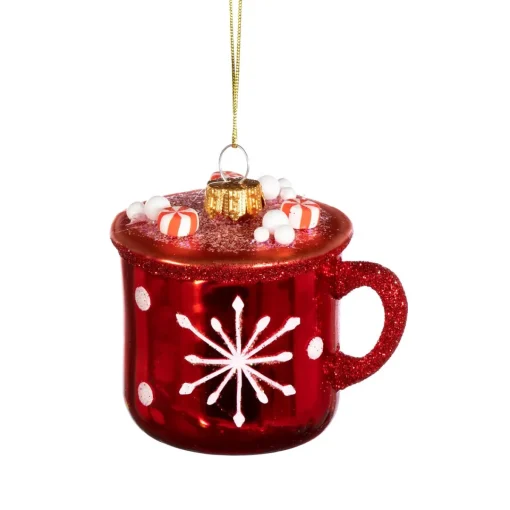 Best Sass and Belle Enamel Hot Chocolate Mug Shaped Bauble