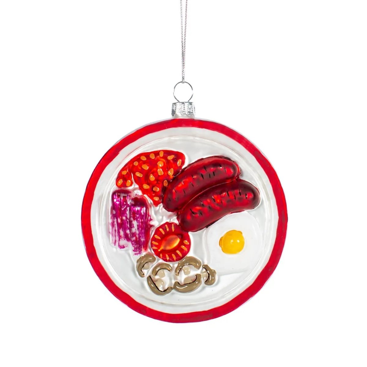 Hot Sass and Belle English Breakfast Shaped Bauble